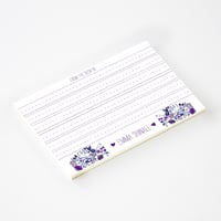 Image 2 of Girls Sweet Garden Lined Notepad (more colors)