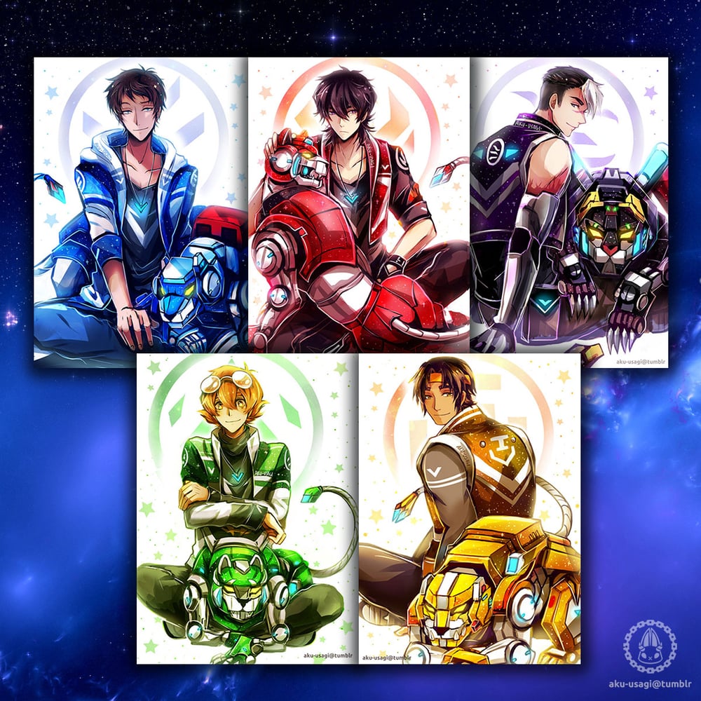 Image of Voltron postcards