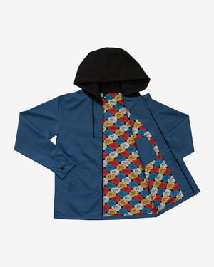 Image of Art et Sport de Rue · Blue Hooded Jacket