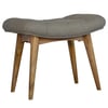 Curved Upholstered Stool