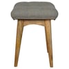 Curved Upholstered Stool