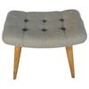 Curved Upholstered Stool