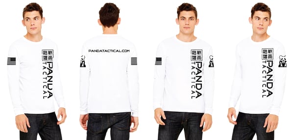 Image of MEN'S LONG SLEEVE T-SHIRT - CHINESE LOGO