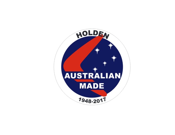 Image of  3.5" round Holden window sticker