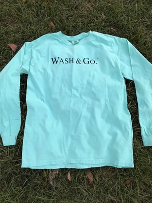 Image of Wash & Go.™ “HairHeart” Long Sleeve Tee - Chalky Mint