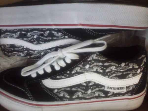 Image of vans x anti hero collab size 7