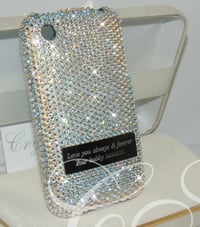Image 3 of Crystal Shimmer Fully Covered Case with Personalised Engraved Plate