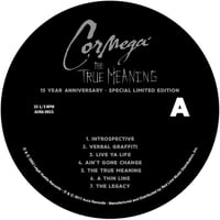 Image 3 of Cormega "The True Meaning" 15 Year Anniversary (Clear Colored) Vinyl LP