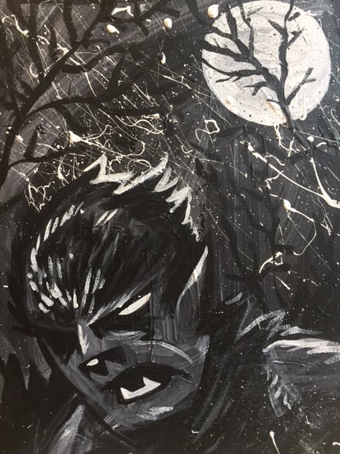 Image of Wolfman original painting by Art Baltazar