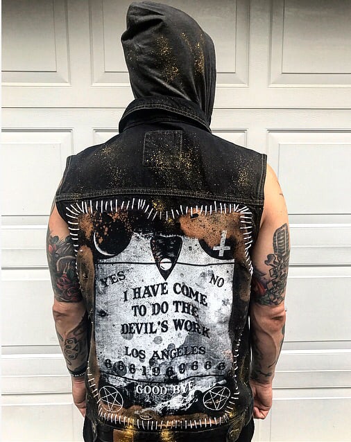 Distressed vest on sale