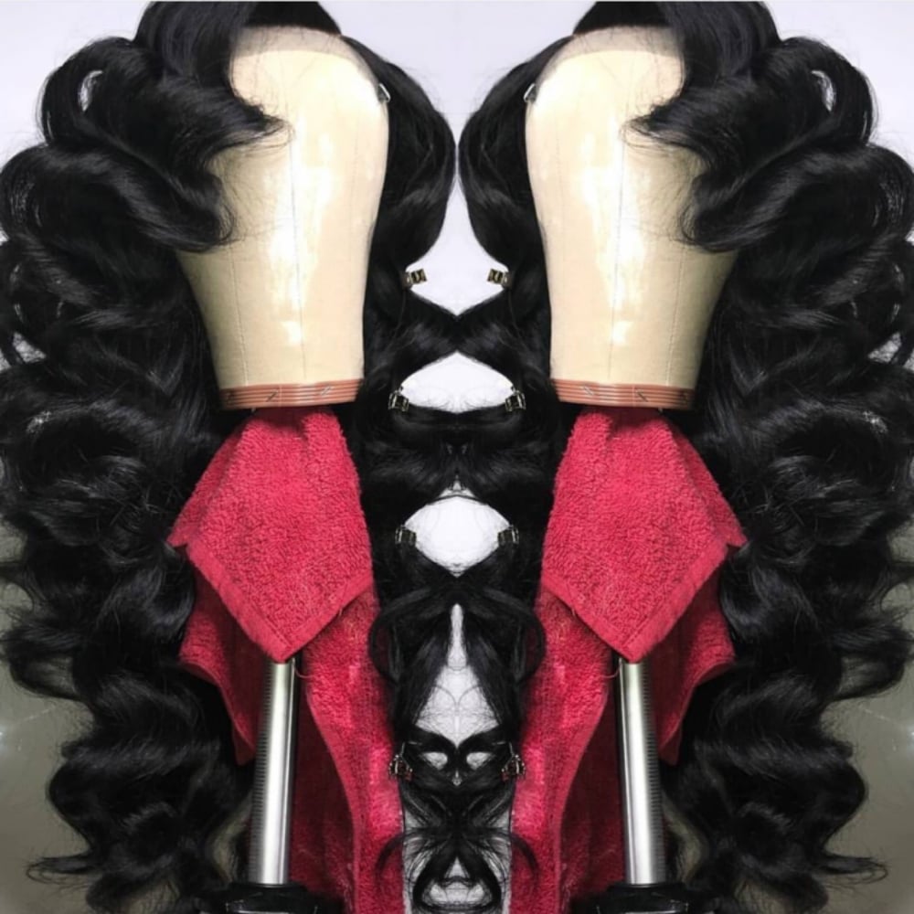 Image of Closure custom curled wig units