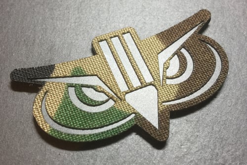 Image of SC[0]UT PATCH /// Woodland Camo