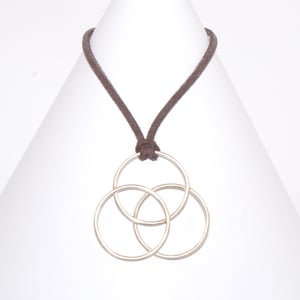 Image of Unity Large Pendant on Faux Suede