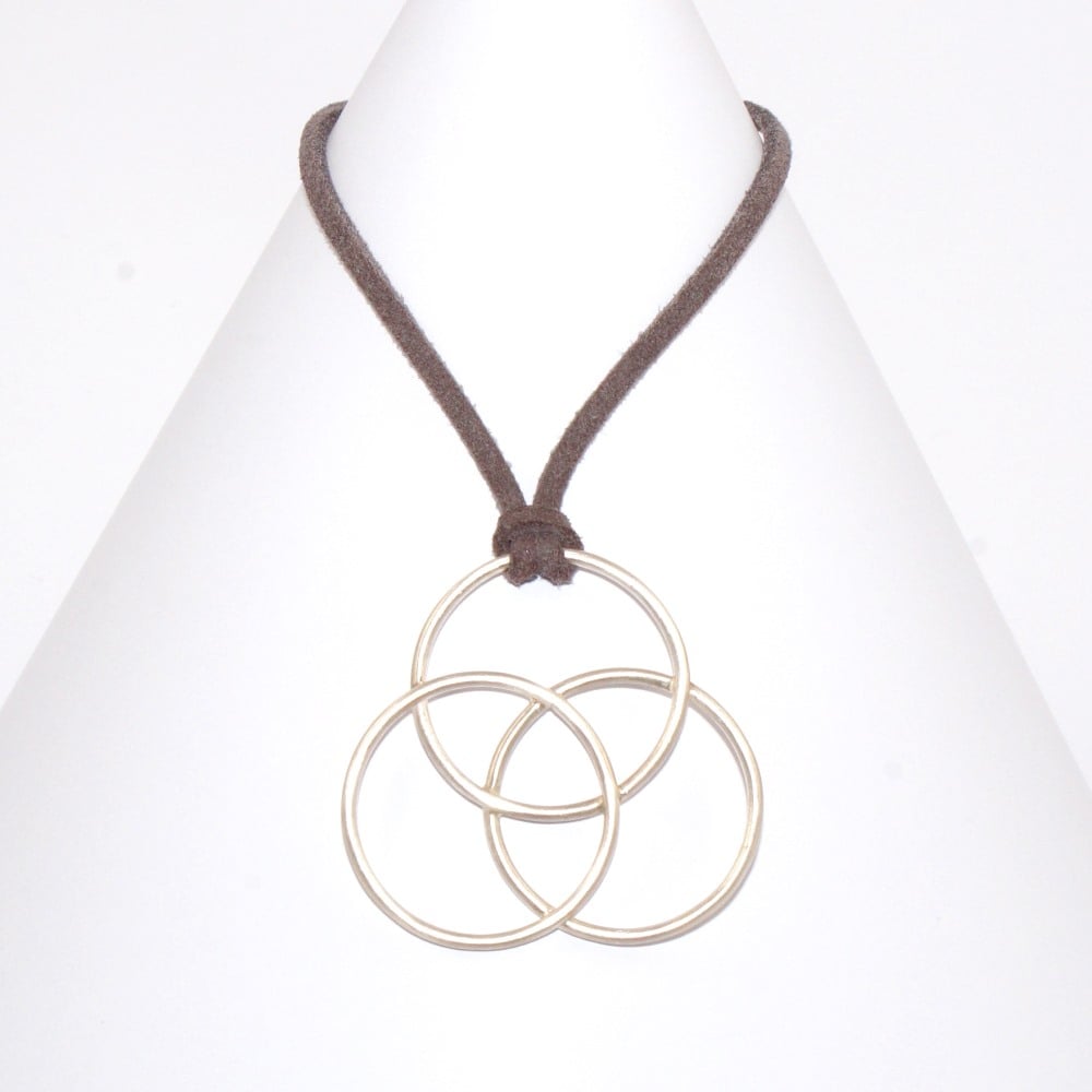 Image of Unity Large Pendant on Faux Suede