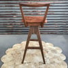 TH Brown Danish Bar stool ~ Dark Ash ~