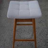 Image 3 of TH Brown Martelle Stool ~ Light Ash ~