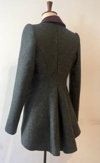 Image 6 of Leather shawl collar Agnes jacket