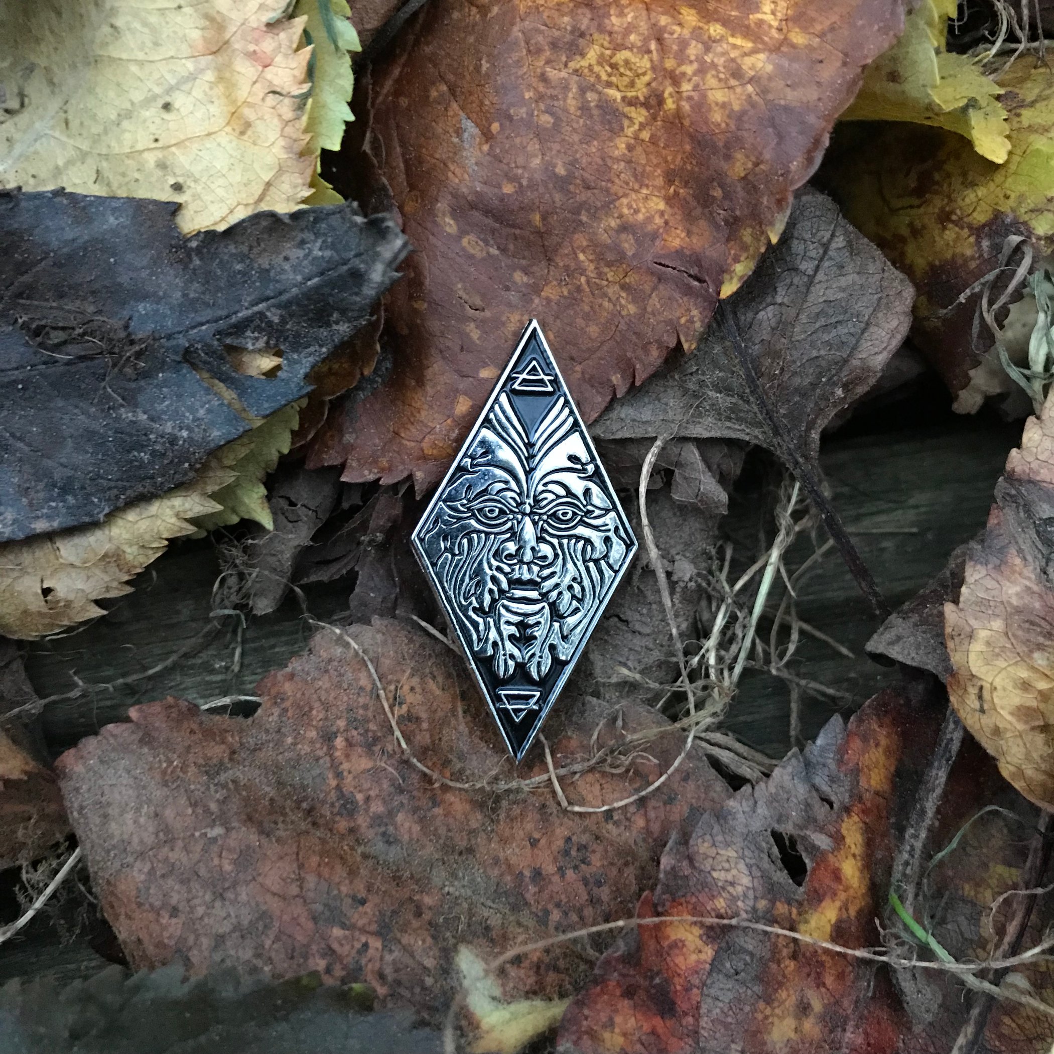 Green Man Enamel Pin Sin Eater