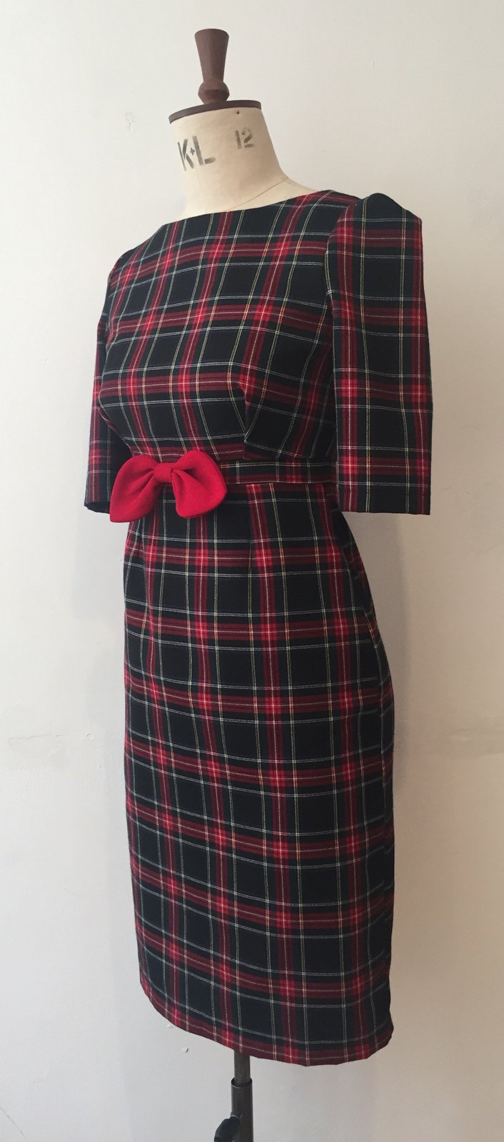 Tartan bow dress / TottyRocks