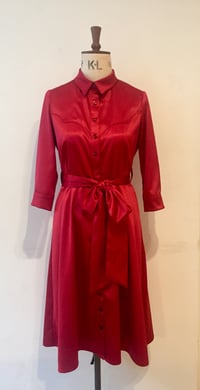 Image 2 of Satin cowgirl shirtdress