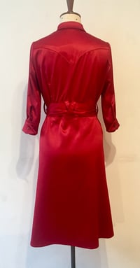 Image 3 of Satin cowgirl shirtdress