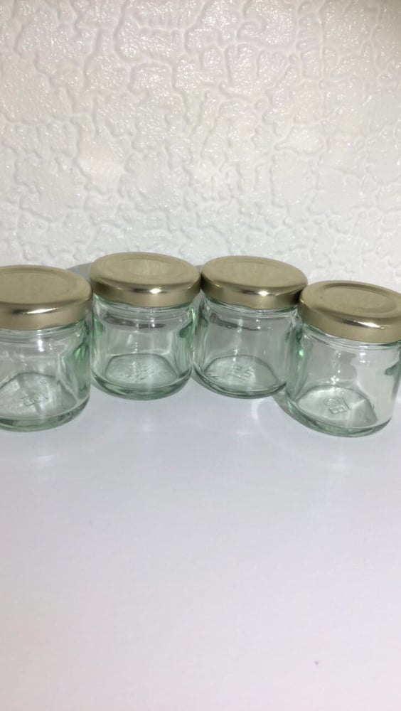 Image of Glass herb storage jars