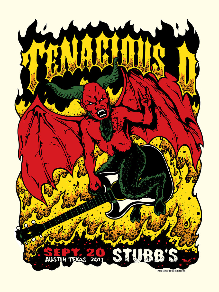 Tenacious D Official Gig Poster Billy Perkins