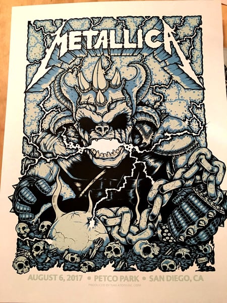 Image of Metallica - San Diego 2017 official VIP poster
