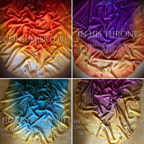 Image of Hand-Dyed Warrior's Armor- Worship Flags