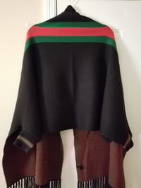 Image 2 of G-STRIPE SLEEVED PONCHO