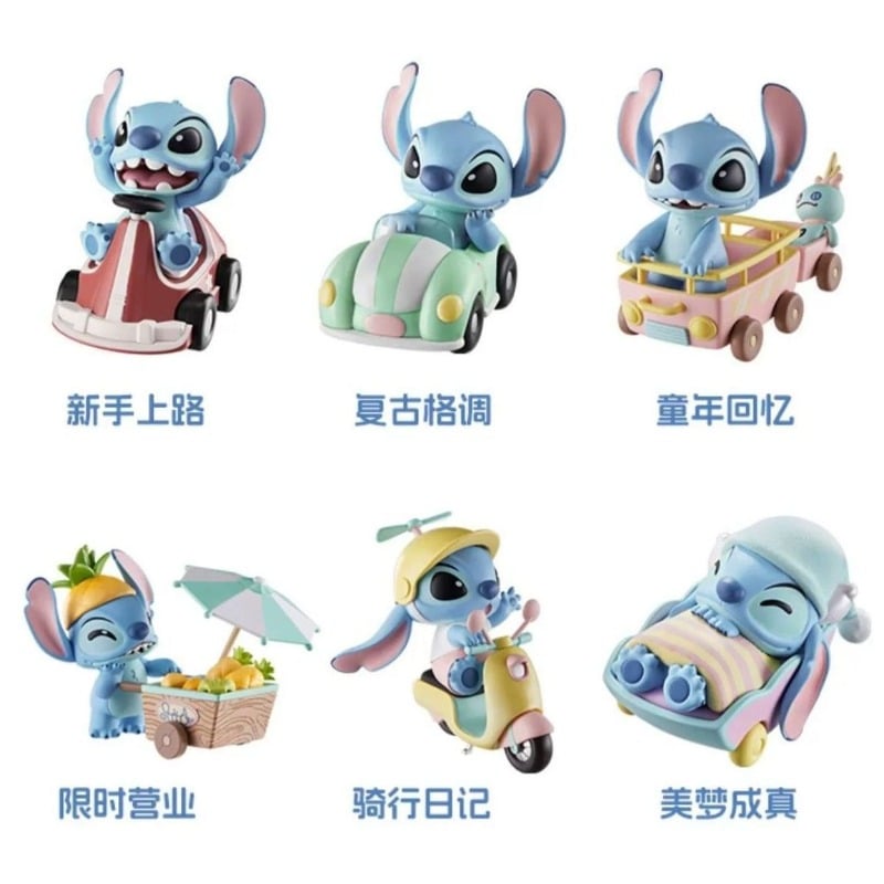 Image of Stitch Lilo and Stitch Cartoon Cute 3D Doll Summer Beach Series Desktop Ornaments Car  Decoration Bi