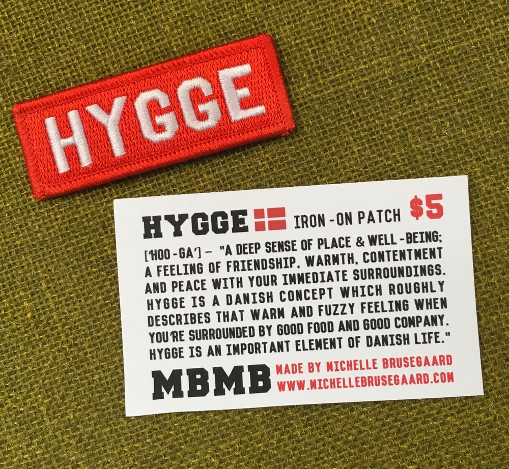 Hygge- Iron on Patch