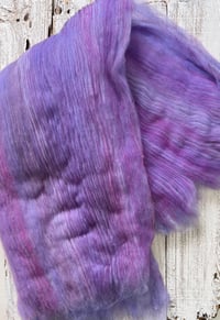 Image 8 of Colorjoy Clouds, Lilac Lane - XL 7.2 oz Luxury Batt: Targhee, Cormo, Angora