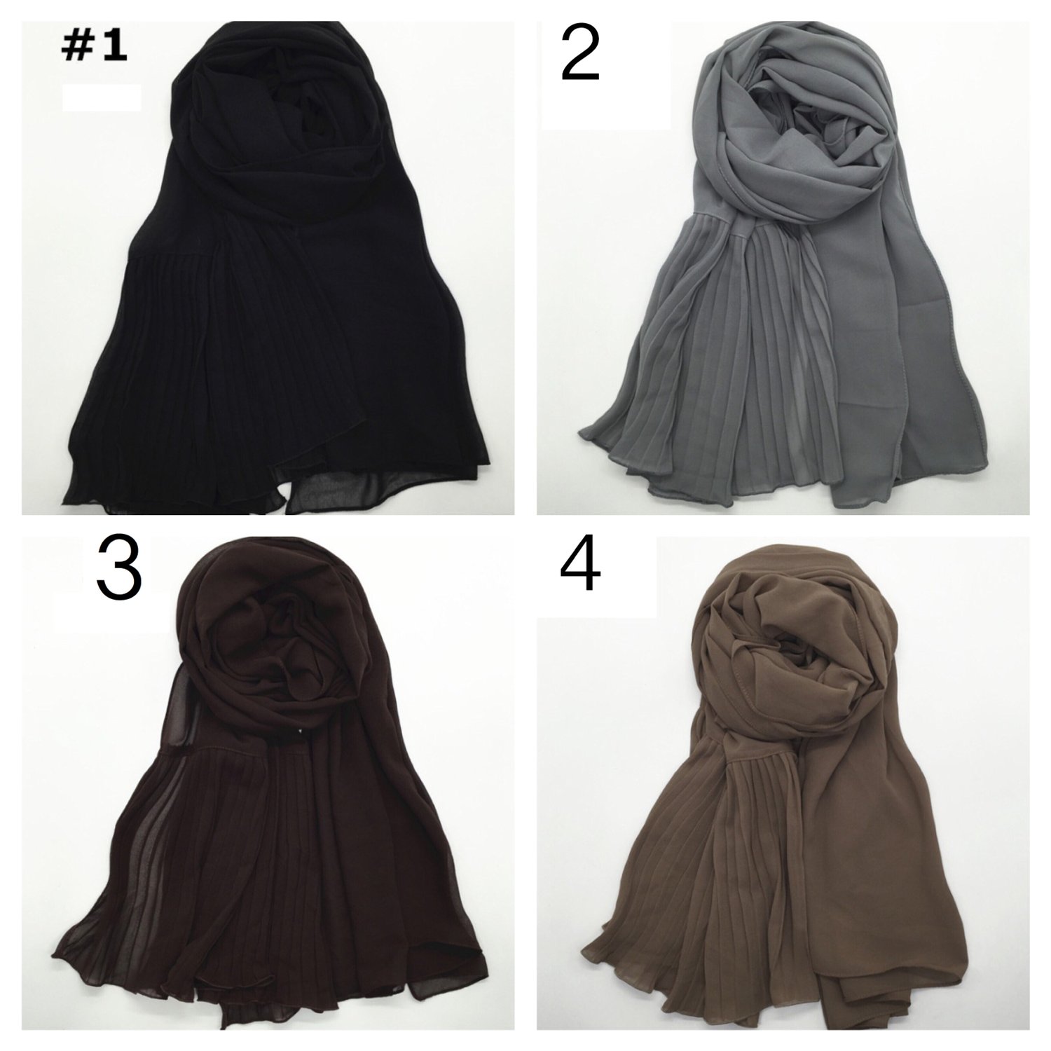 Image of FBC Exclusive Pleated Hijabs (Originally £9.99)