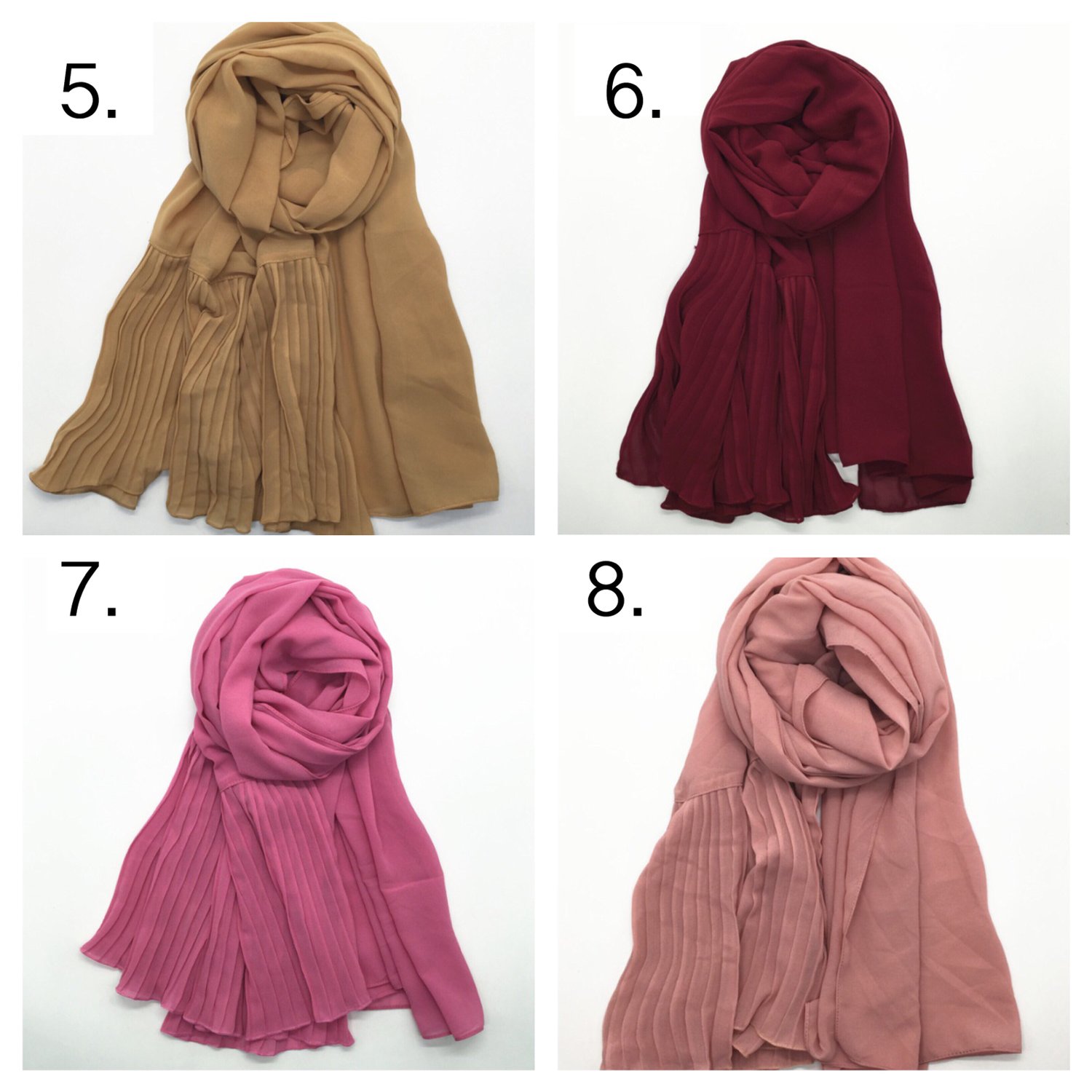 Image of FBC Exclusive Pleated Hijabs (Originally £9.99)