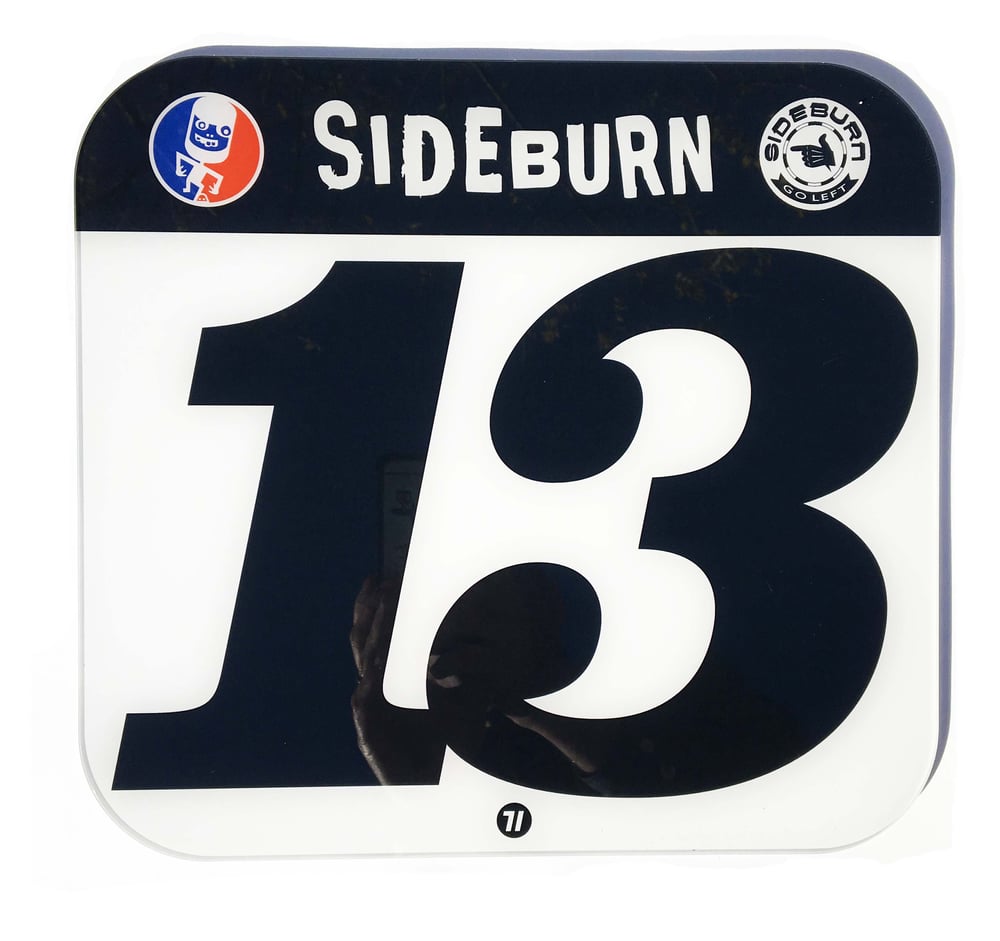 Image of Sideburn Race Number Plate #1