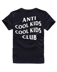 Image 2 of ANTI COOL KIDS TEE BLACK