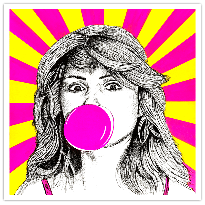 Image of Blondie - Bubble Gum - Fine Art Print