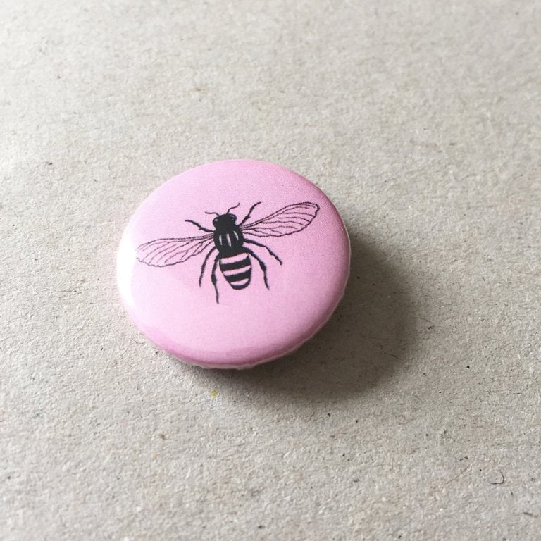 Manchester Worker Bee Button Badge / The Manchester Bee Company