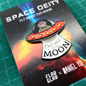 Image of Space Deity enamel pin