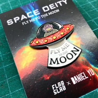 Image 1 of Space Deity enamel pin