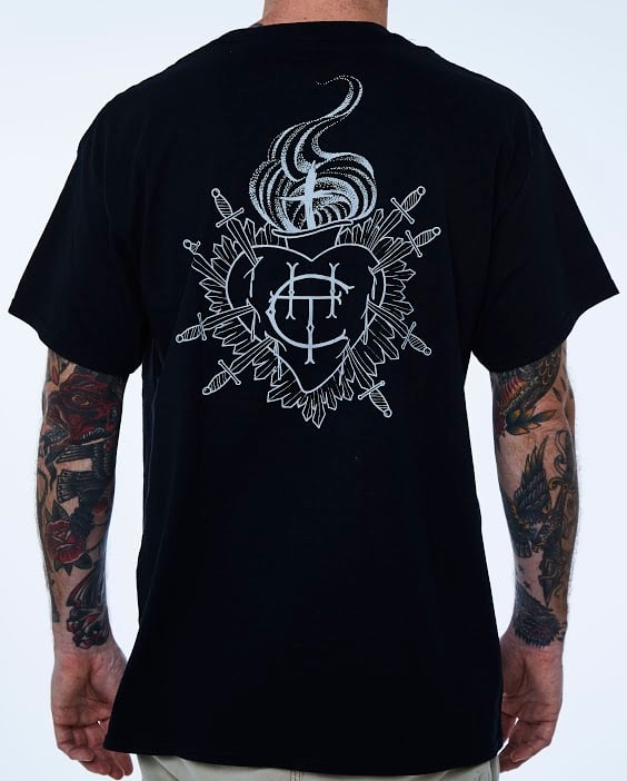 Image of College Hill Tattoo T-Shirt (black)