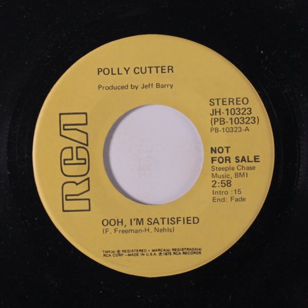Image of POLLY CUTTER: Ooh, I'm Satisfied / Mono 45 (dj) Soul