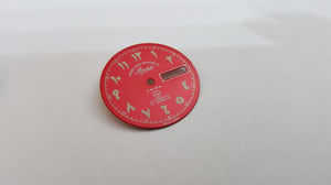 Image of WEST END ARABIC NUMERAL GENTS WATCH DIALS.NEW (RED OR BLACK)NEW OLD STOCK.