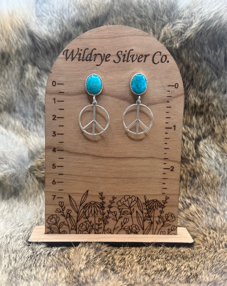 Image of Kingman Peace Earrings