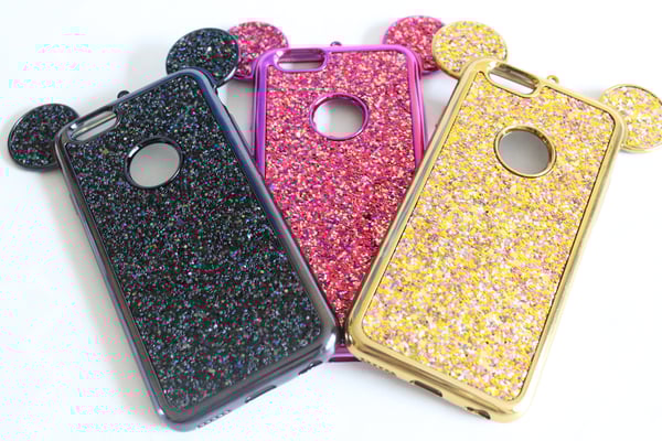Image of Glittery iPhone Case With Ears
