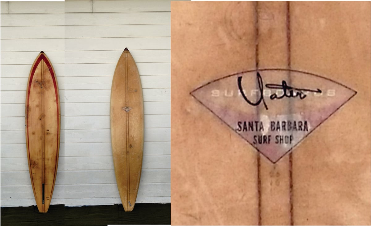 Image of Yater 7'4 1970s Single fin with Nose block