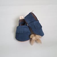 Image 1 of Moccasins - Navy Suede 
