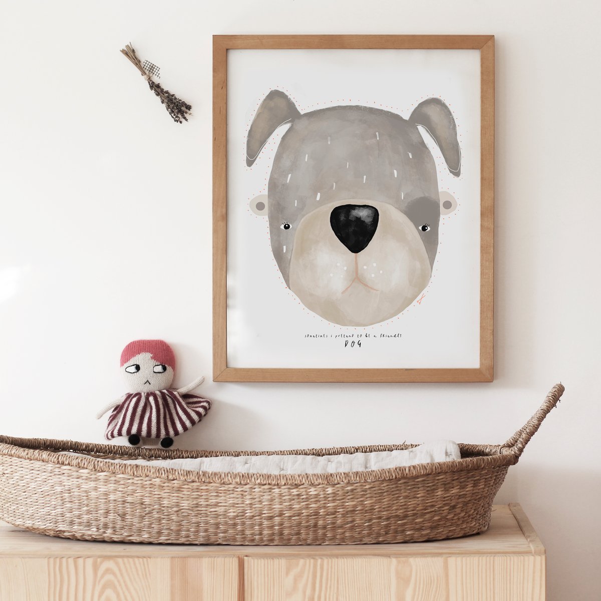 FRIENDLY DOG ILLUSTRATION / VIOLETA COR.DE.ROSA