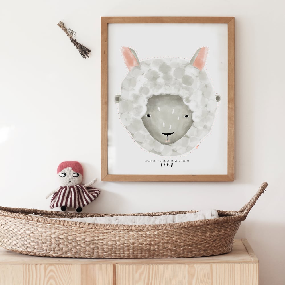 Image of BABY LAMB ILLUSTRATION